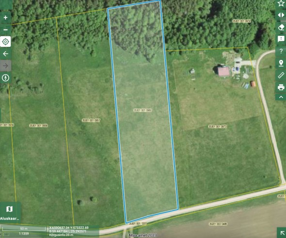 For sale  - land Kivinaeri, Rummu küla, Kuusalu vald, Harju maakond