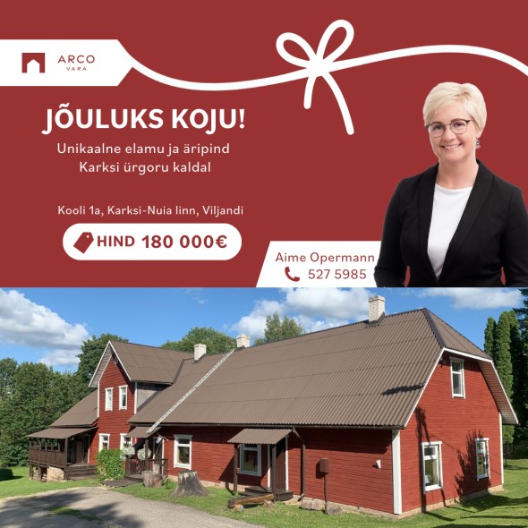 Продаётся дом Kooli  1a, Karksi-Nuia linn, Mulgi vald, Viljandi maakond