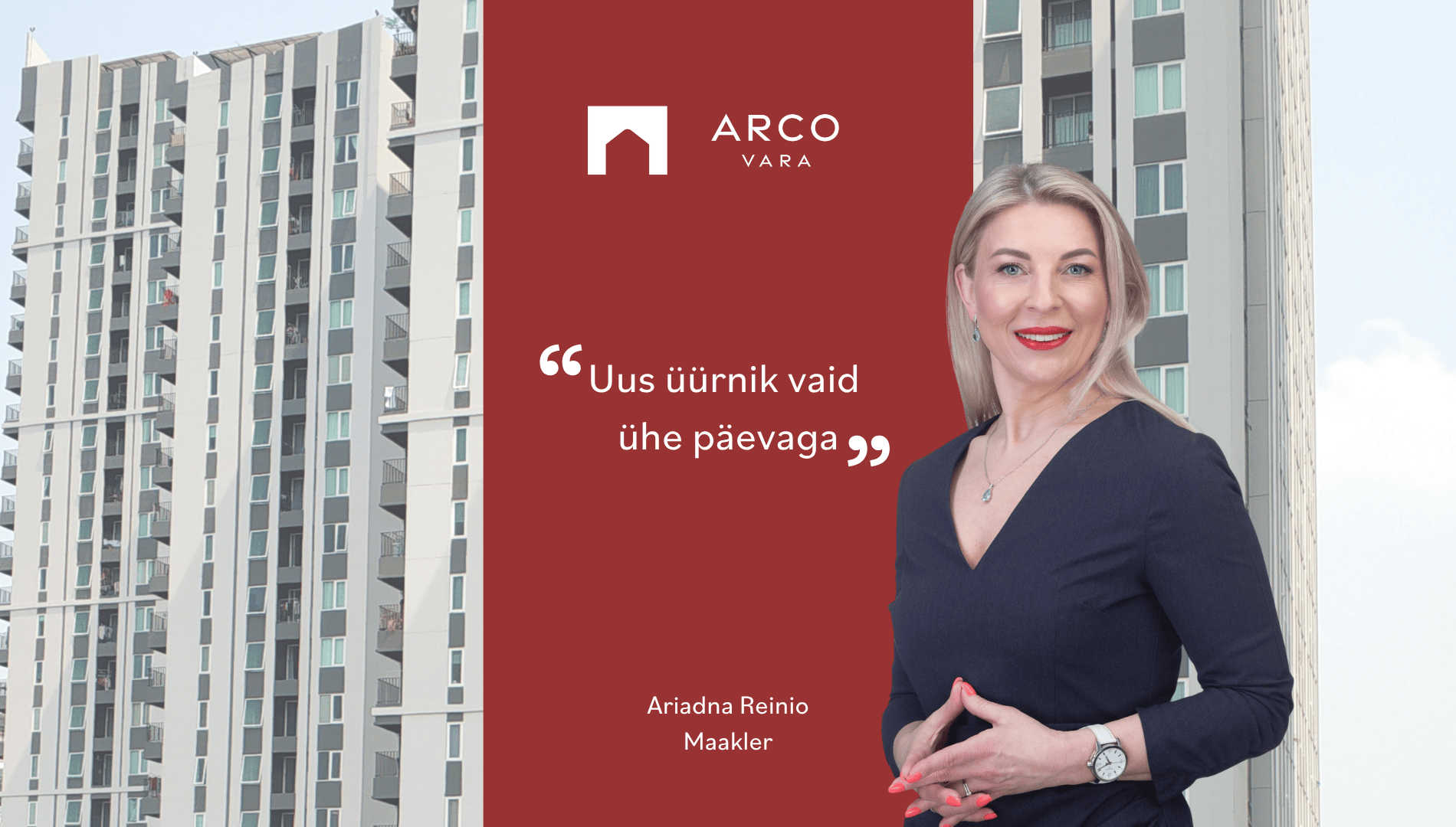 Ariadna Reinio: Uus üürnik vaid ühe päevaga