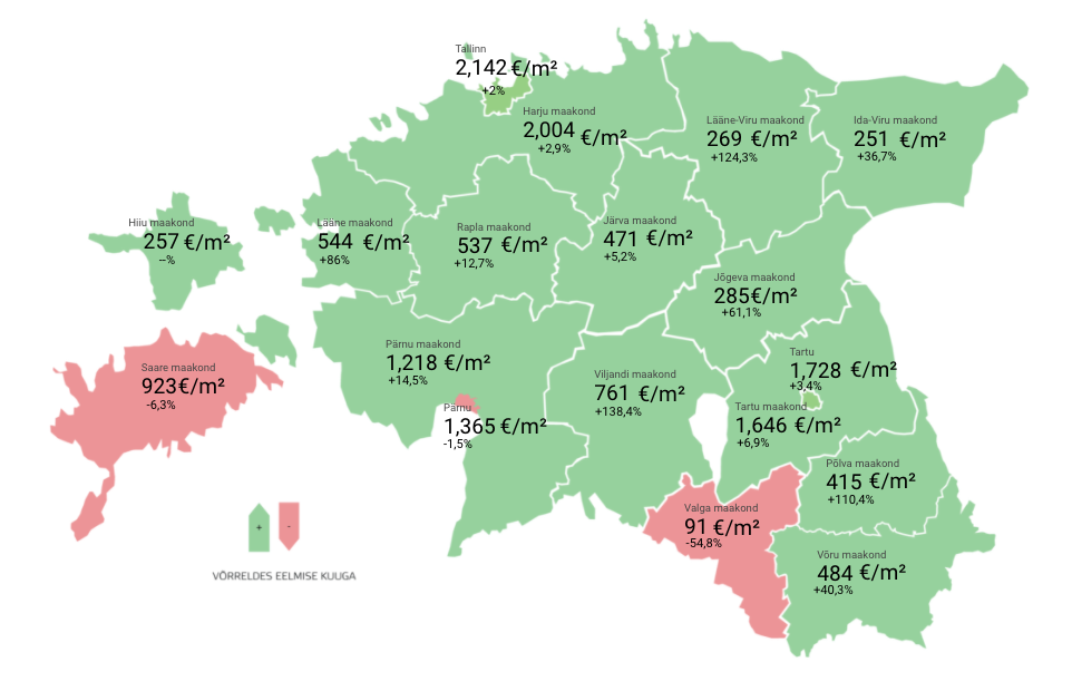 Lühiülevaade Eesti kinnisvaraturust: mai 2021