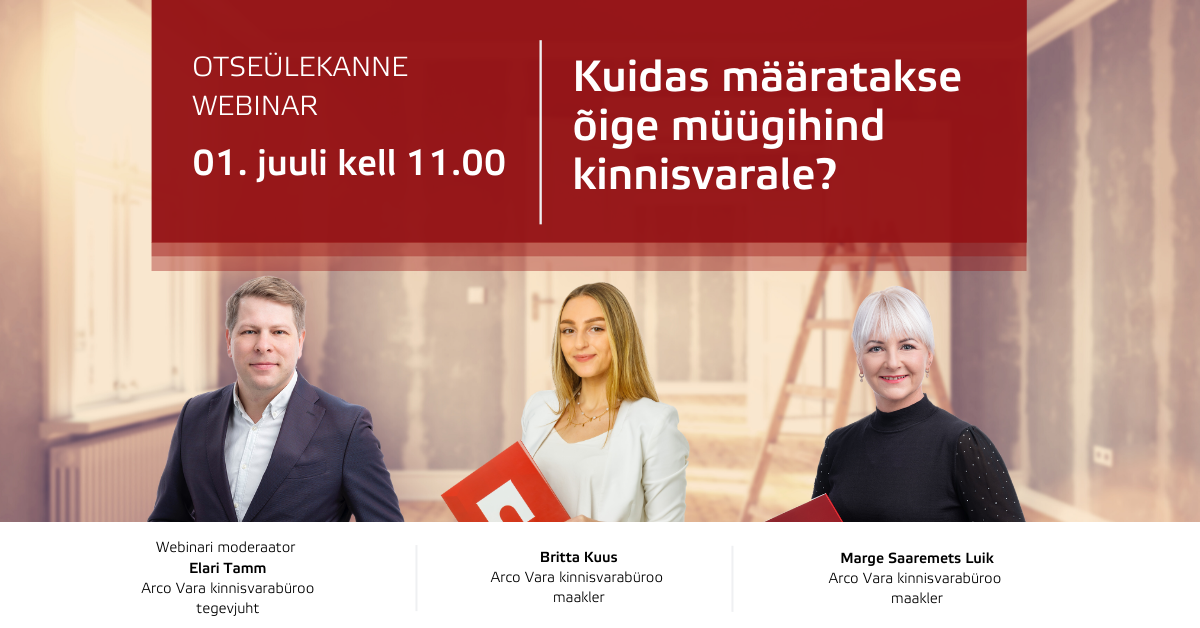 Kuidas määratakse õiget müügihinda kinnisvarale?