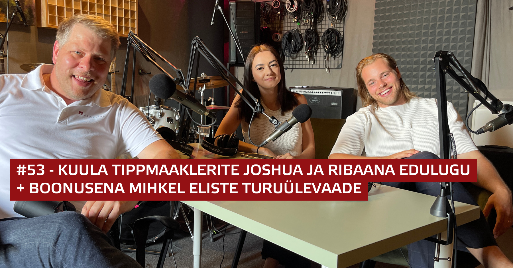 #53 Kuula tippmaaklerite Joshua ja Ribaana edulugu + boonusena Mihkel Eliste turuülevaade | Edulugu