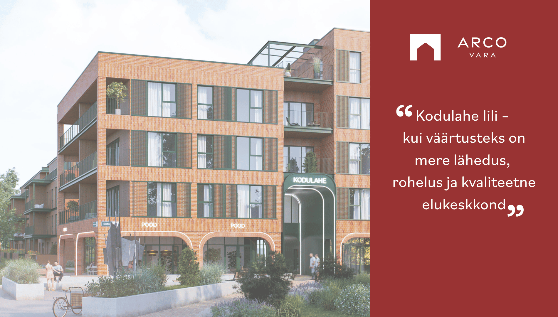 Kodulahe Iili – kui väärtusteks on mere lähedus, rohelus ja kvaliteetne elukeskkond