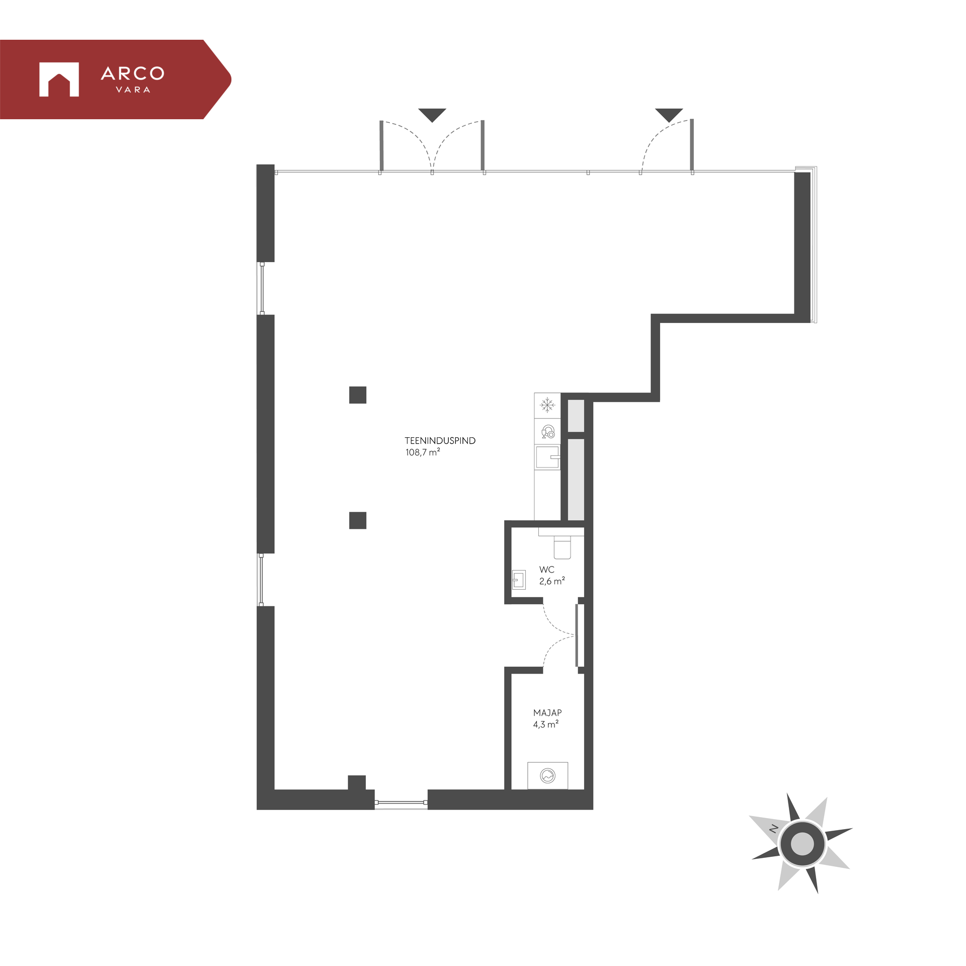 Müüa teeninduspind Soodi 6/1-ÄP4, Haabersti linnaosa, Tallinn, Harju maakond
