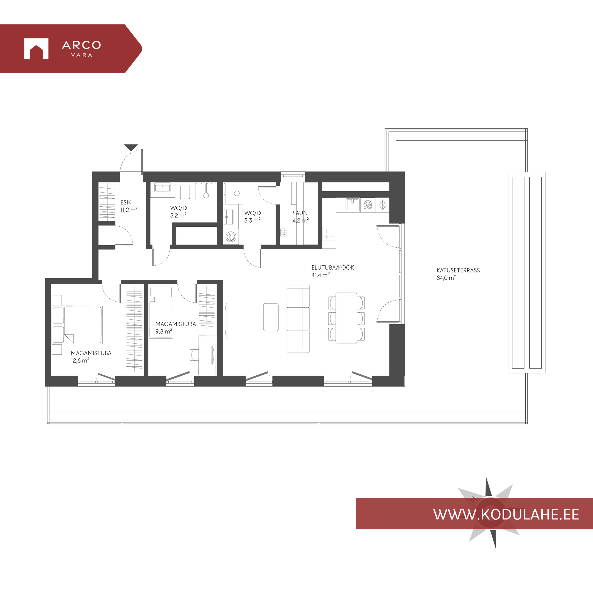 Müüa korter Soodi 6/2-29, Haabersti linnaosa, Tallinn, Harju maakond