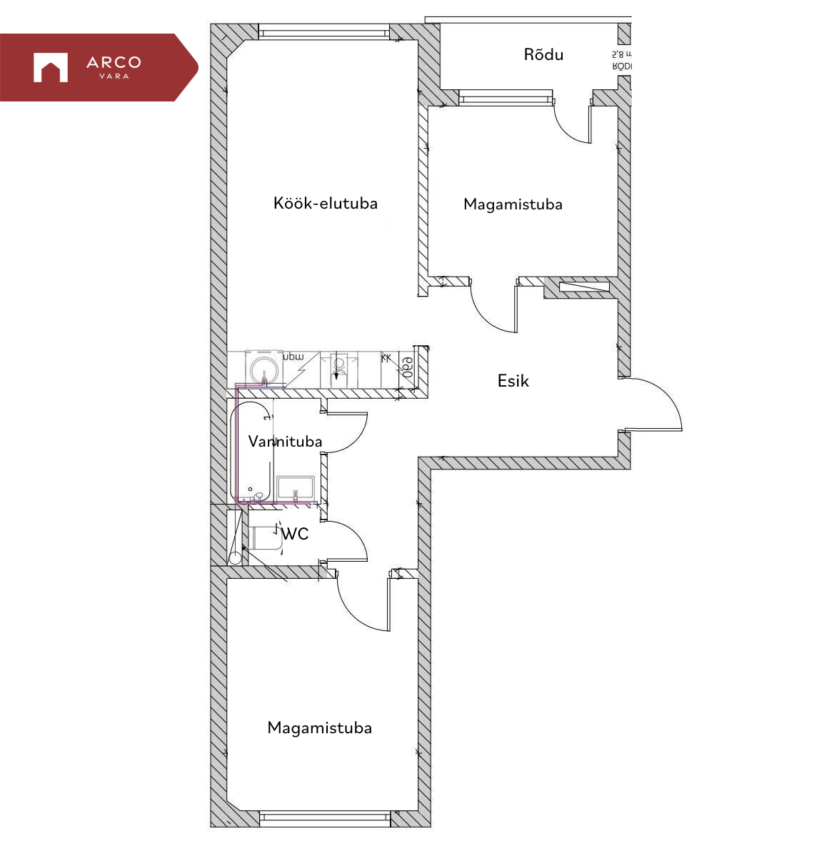 For sale  - apartment Läänemere tee 8, Lasnamäe linnaosa, Tallinn, Harju maakond