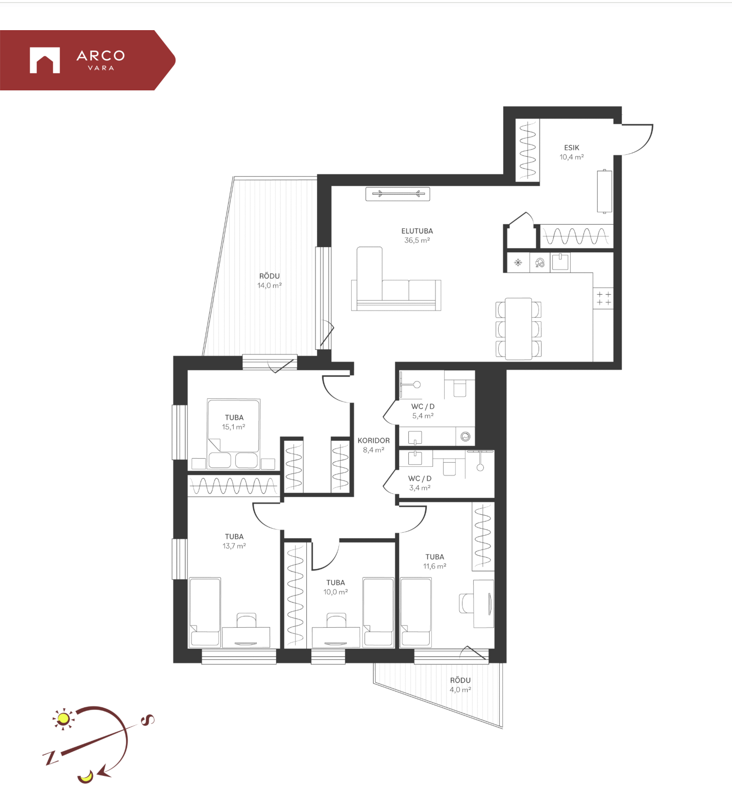 Müüa korter Spordi 3b-9, Kristiine linnaosa, Tallinn, Harju maakond