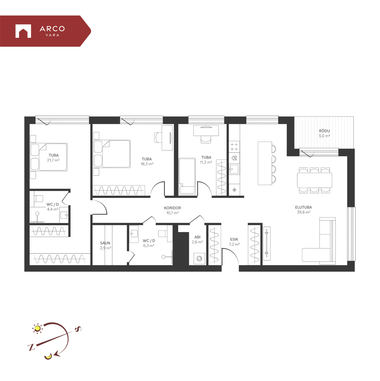 Müüa korter Spordi  3b-25, Kristiine linnaosa, Tallinn, Harju maakond
