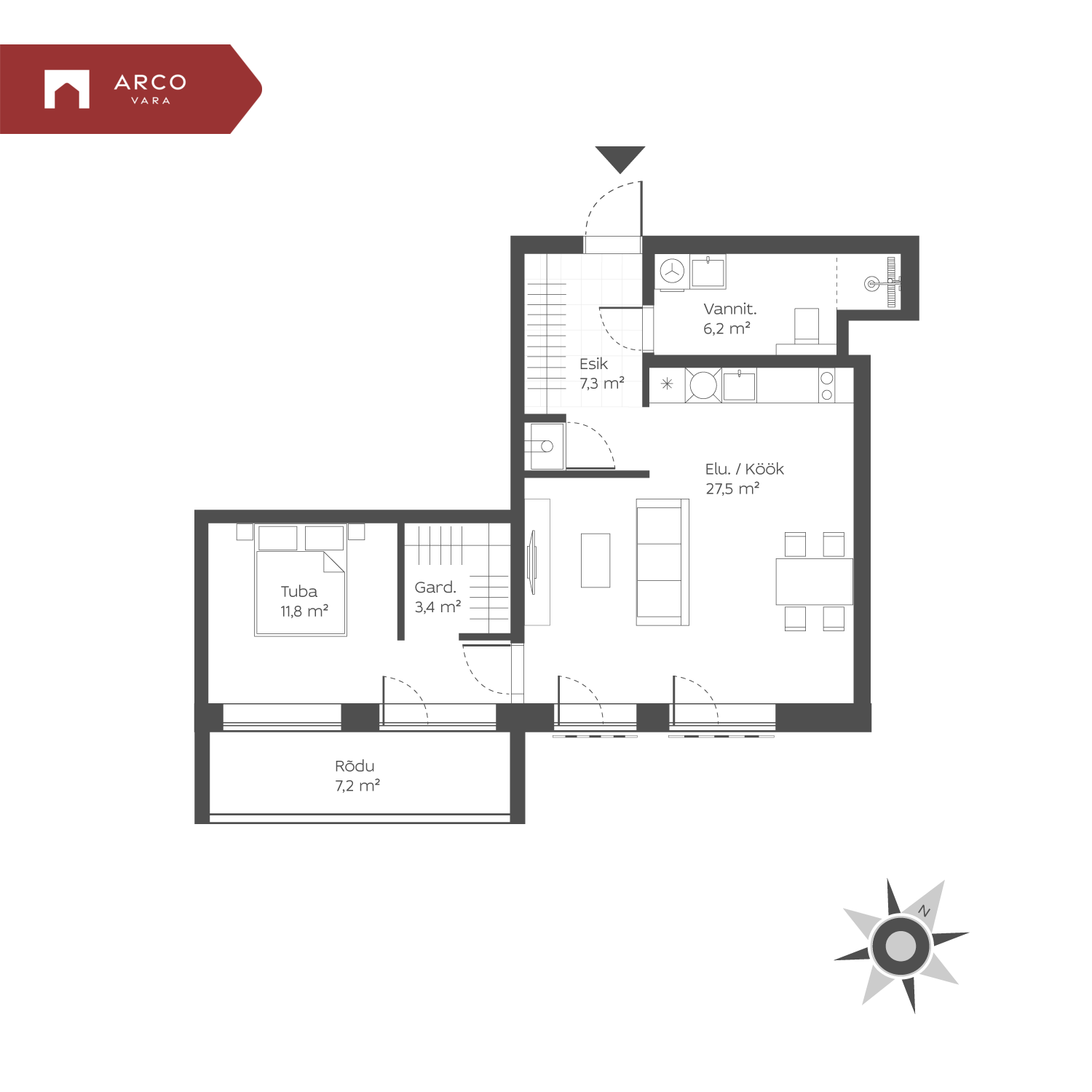 Müüa korter Lammi  8-63, Haabersti linnaosa, Tallinn, Harju maakond