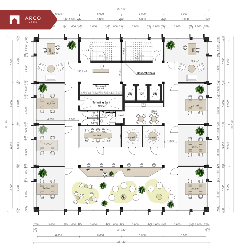 Сдаётся в аренду офисное помещение Vana-Narva mnt.20b, Lasnamäe linnaosa, Tallinn, Harju maakond