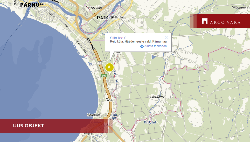 Продаётся дом Silla tee, Eeslinn, Pärnu linn, Pärnu maakond