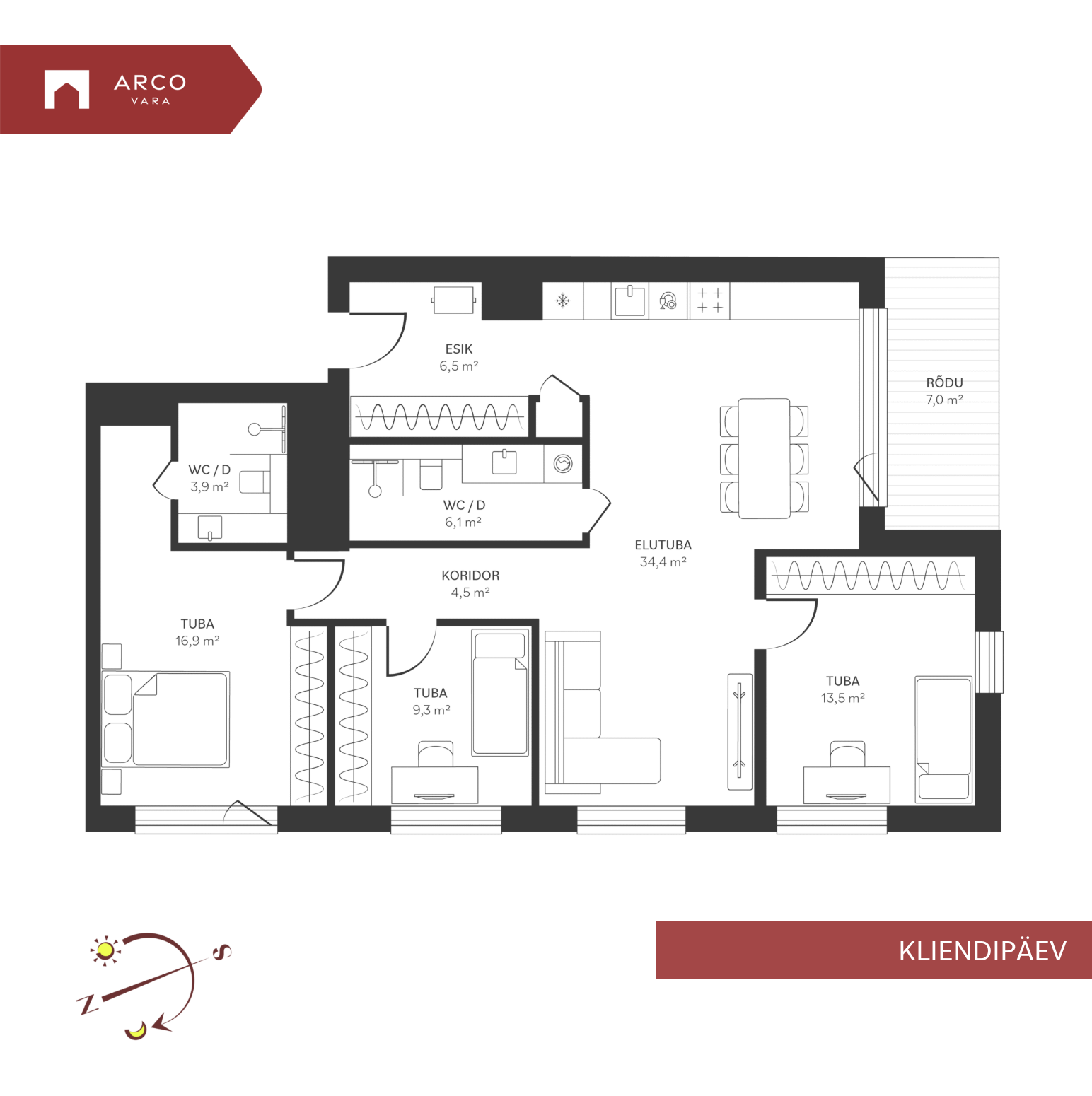 For sale - apartment Spordi 3b-26, Kristiine linnaosa, Tallinn, Harju maakond