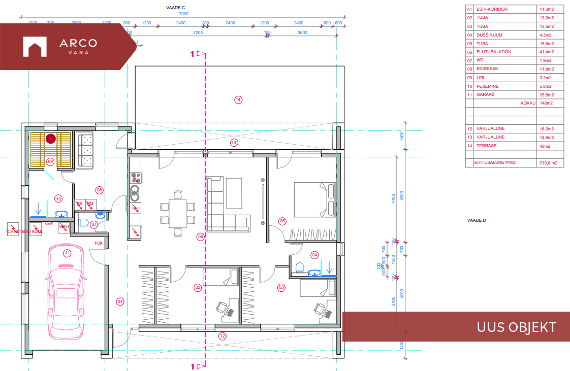 Продаётся дом Kullimänniku tee 14, Papsaare küla, Pärnu linn, Pärnu maakond