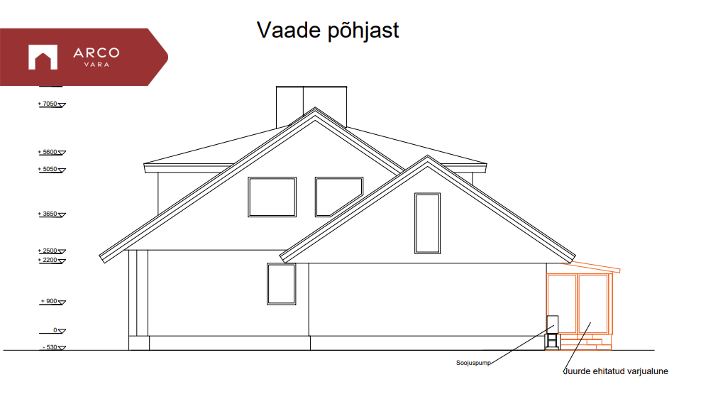 Müüa maja Koidu tee 7, Kelvingi küla, Viimsi vald, Harju maakond