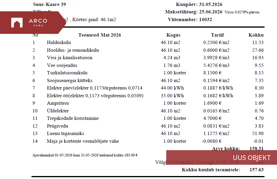 Müüa korter Suur-Kaare 39, Viljandi linn, Viljandi maakond