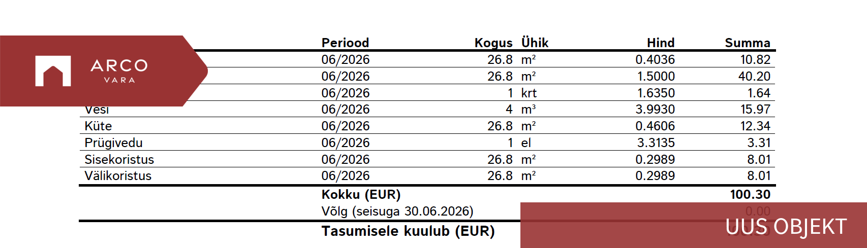 Üürile anda korter Kiriku 6, Viljandi linn, Viljandi maakond