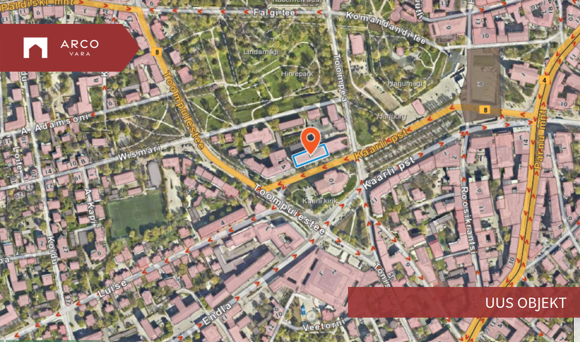 Продаётся квартира Kaarli puiestee 8, Kesklinn (Tallinn), Tallinn, Harju maakond