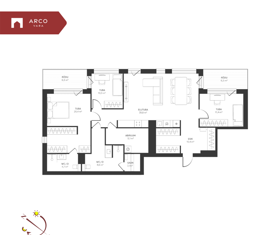 For sale - apartment Spordi 3a-26, Kristiine linnaosa, Tallinn, Harju maakond