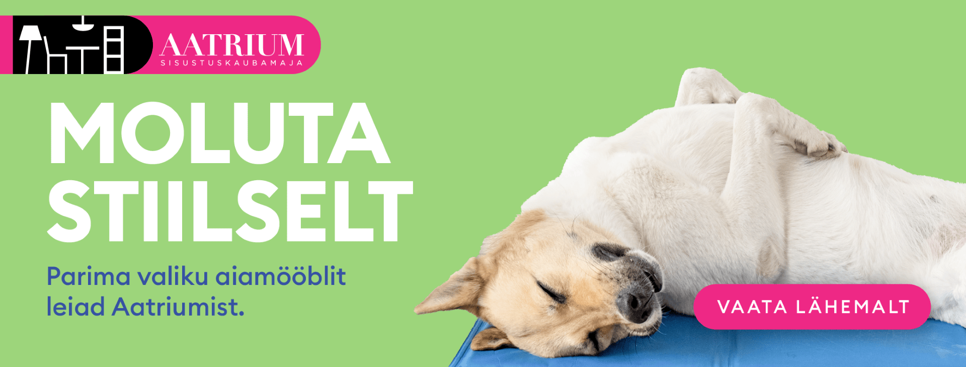 Moluta stiilselt - parima valiku aiamööblit leiad Aatriumist