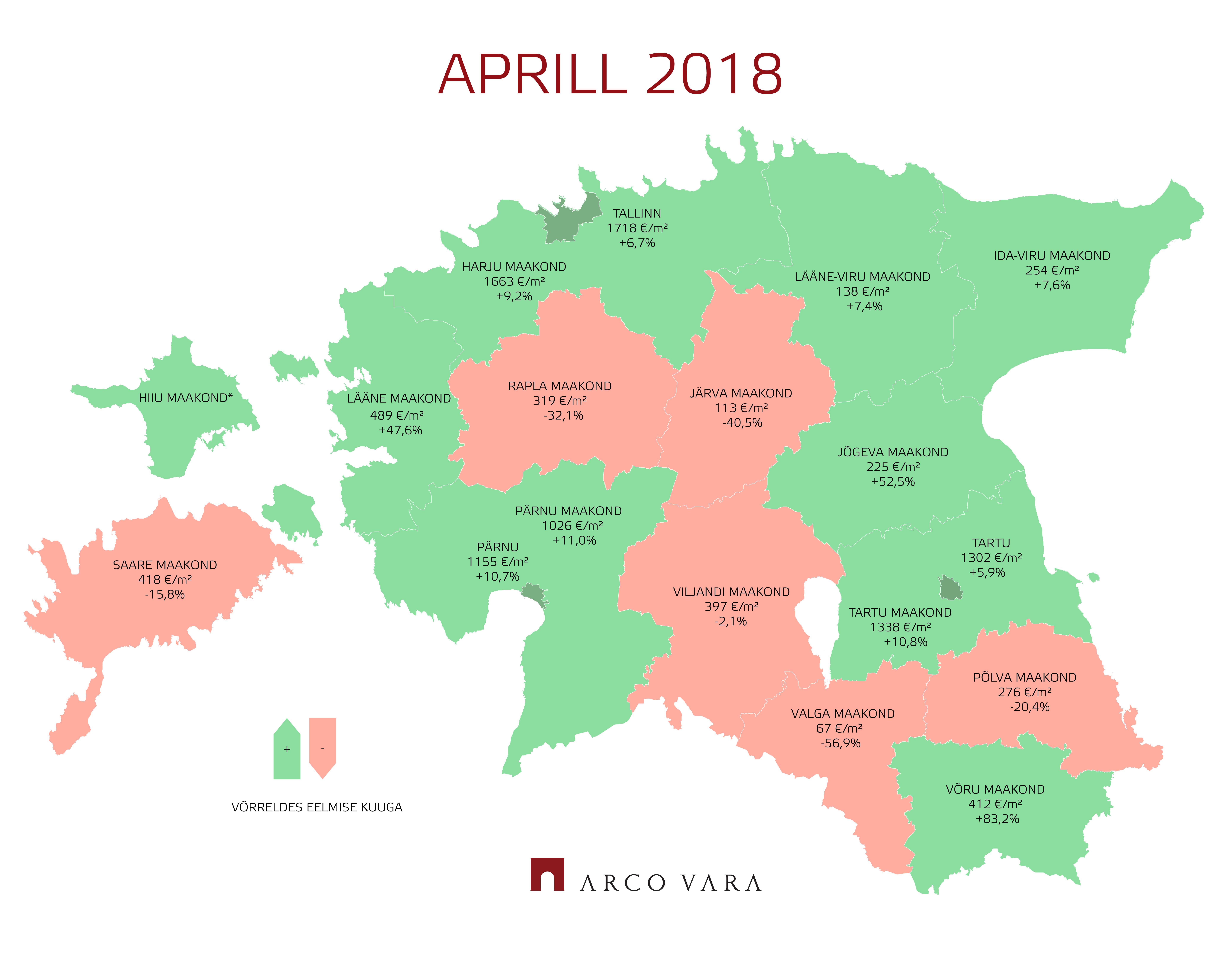 Eesti kinnisvaraturu aprillikuu lühiülevaade