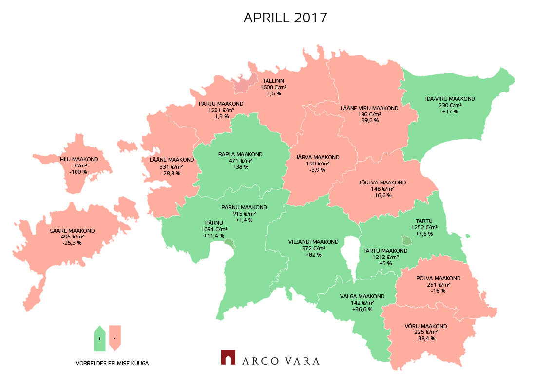 Aprillis langes kinnisvaratehingute arv 24%